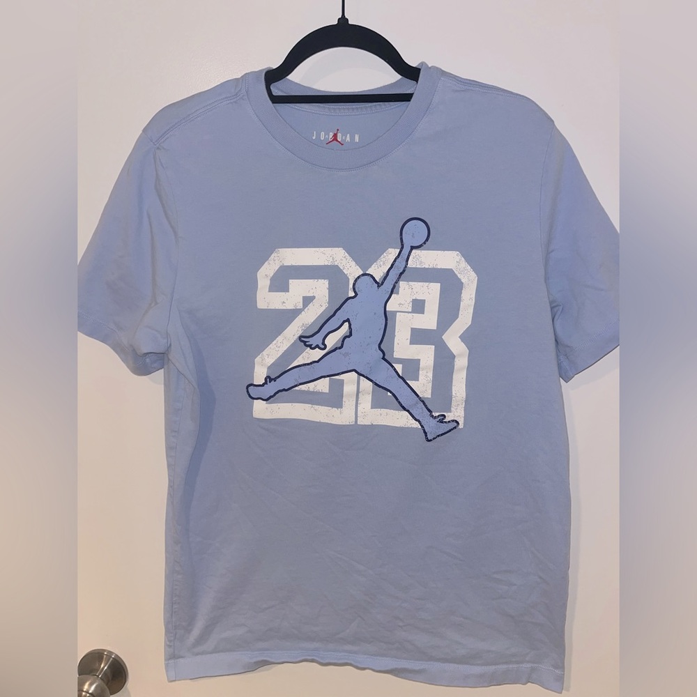 Jordan Blue Short Sleeve Tee with Jumpman Graphic